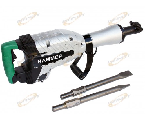 HD 1500W DEMOLITION BREAKER JACK HAMMER CONCRETE + SPADE SCOOPE SHOVEL